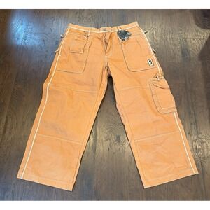 Y2K Sean John Workwear Carpenter Pants brown nwt
